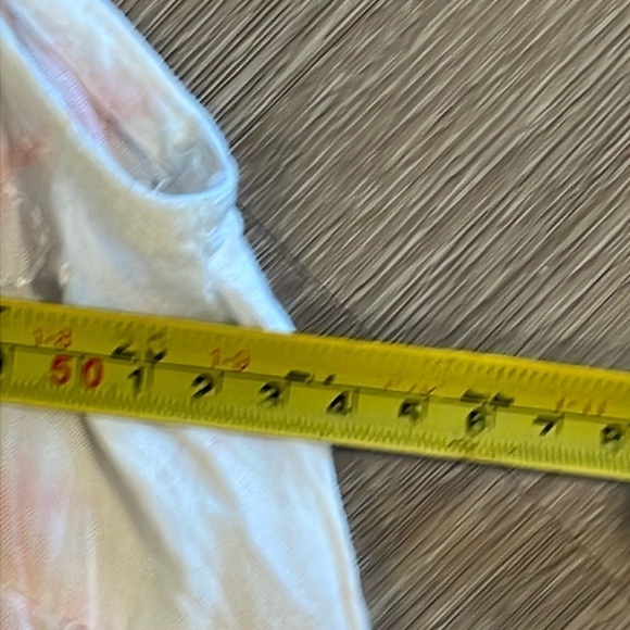 Daisy Island Wonens Swing Dress XL Pink & Grey Tie Dye Floral Embroidered Boho - Picture 11 of 13